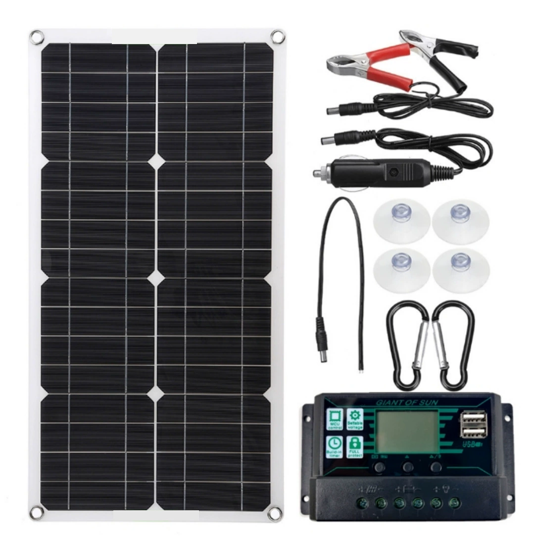 Кросс-граничный контроллер для солнечных панелей ID100W, 25W, для уличного использования, зарядки автомобильного зажигания, бутылки, 12В-24В