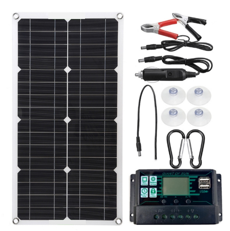 Cross-Border Solar Panel Light Id25W Controller 25W Outdoor Car Ignition Charging Battery 12V-24V Controller Cross-Border Solar Panel Light Id25W Controller 25W Outdoor Car Ignition Charging Battery 12V-24V Controller
