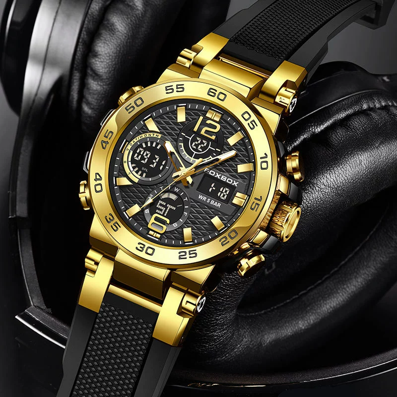 Electronic universal high quality men's watch for leisure, (Cross-border trading), wholesale