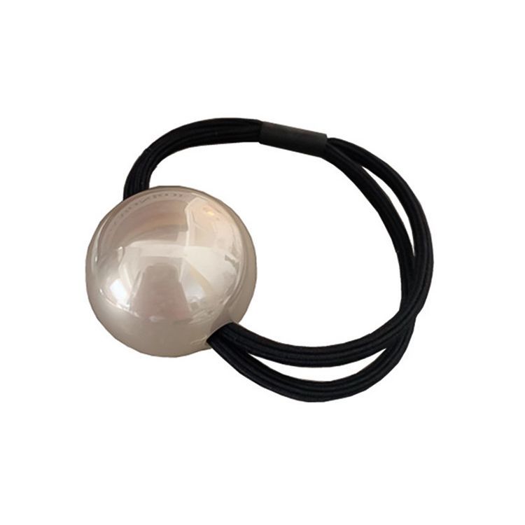Corea del Sur simple básico grande perla banda de goma cuerda de goma banda de pelo dulce lazo de pelo cuerda de pelo de alta elasticidad accesorios para el cabello