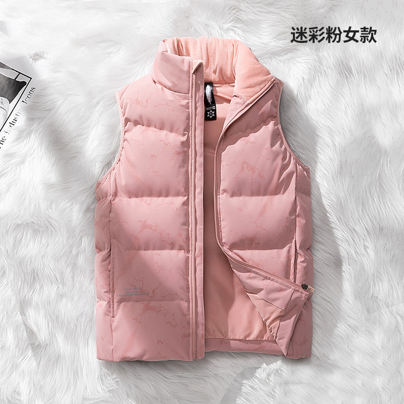 High-end suelto chaleco blanco de color sólido chaleco caliente hombro chaleco de plumón personalizado ropa de trabajo marca de moda hombre image 14