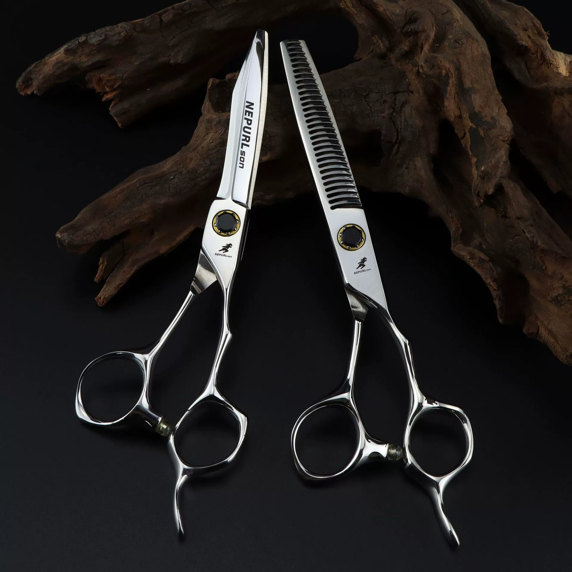 6,0 дюймов F13 JP440C высококачественные Парикмахерские ножницы из черного кирпича Парикмахерские ножницы плоские ножницы челка ножницы зубные ножницы