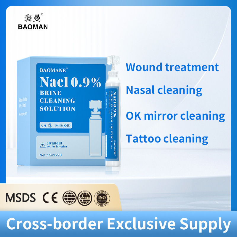 Cross-Border Saline Solution Small Bottle 15ml Individually Packaged Full English Version 0.9Nacl Solution Exclusively for Foreign Trade Cross-Border Saline Solution Small Bottle 15ml Individually Packaged Full English Version 0.9Nacl Solution Exclusively for Foreign Trade