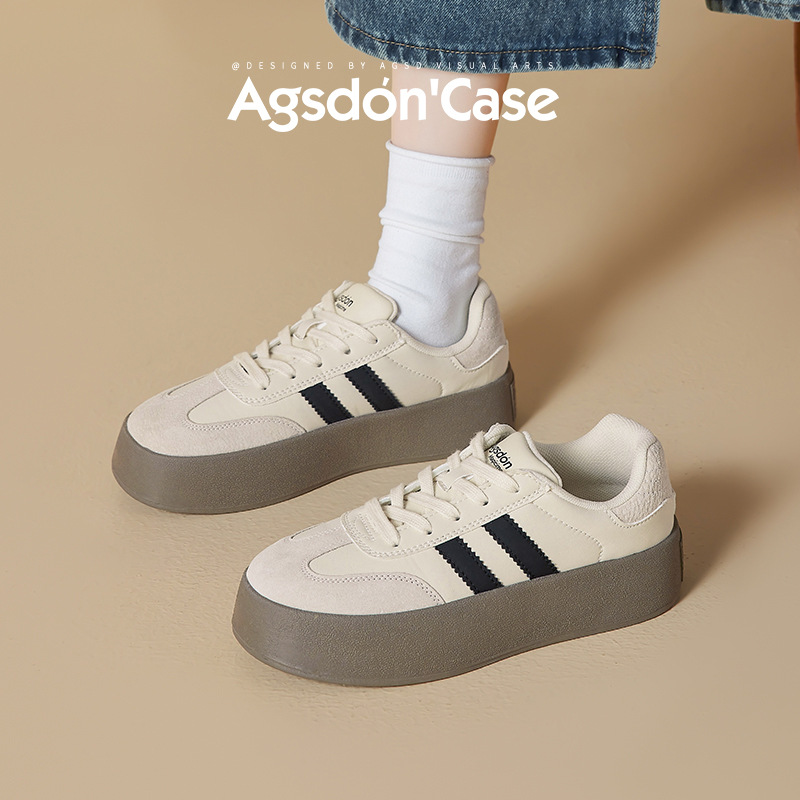 Zapatillas de entrenamiento para mujer Augusden 2026, nuevas zapatillas deportivas casuales retro de suela gruesa para primavera, modelo Melard A-Gan.