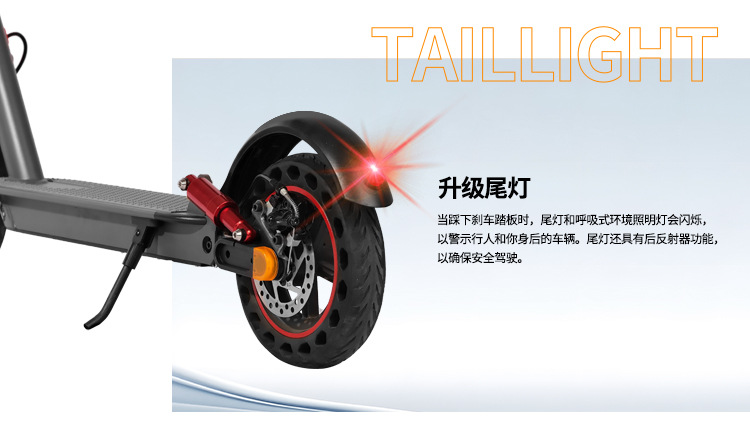 Cross-Border Folding Front and Rear Shock-Absorbing Electric Scooter with Long Battery Life, Portable Sports Scooter for Commuting to Work, Two-Wheeled Scooter