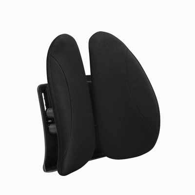 Ergonomic Lumbar Support Cushion for Office Long Sitting, Breathable Waist Support Back Cushion, Driving Lumbar Cushion (Waist support) - a-section-black