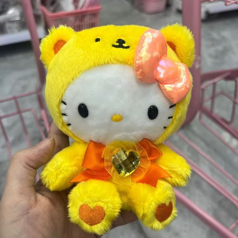 美版sanrio新款Hellokitty小挂件凯迪猫12月份毛绒玩具挂饰礼品|undefined