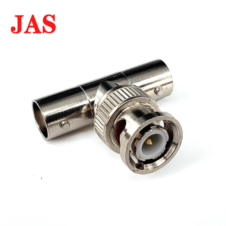 厂家供应监控配件免焊Q9三通一公两母BNC