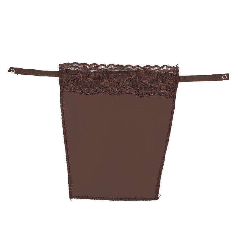 En stock anti-exposición artefacto tubo de una sola pieza de tela superior primavera y verano cuello falso fino encaje tubo sin costuras paño superior