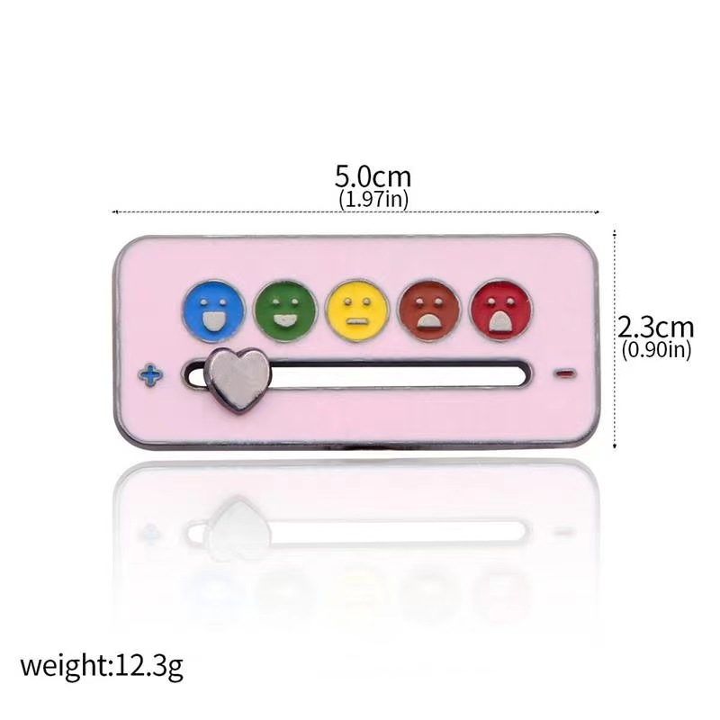 Cambio de humor de poder social broche insignia femenina nueva medalla creativa ropa bolsa decoraciones insignia de metal