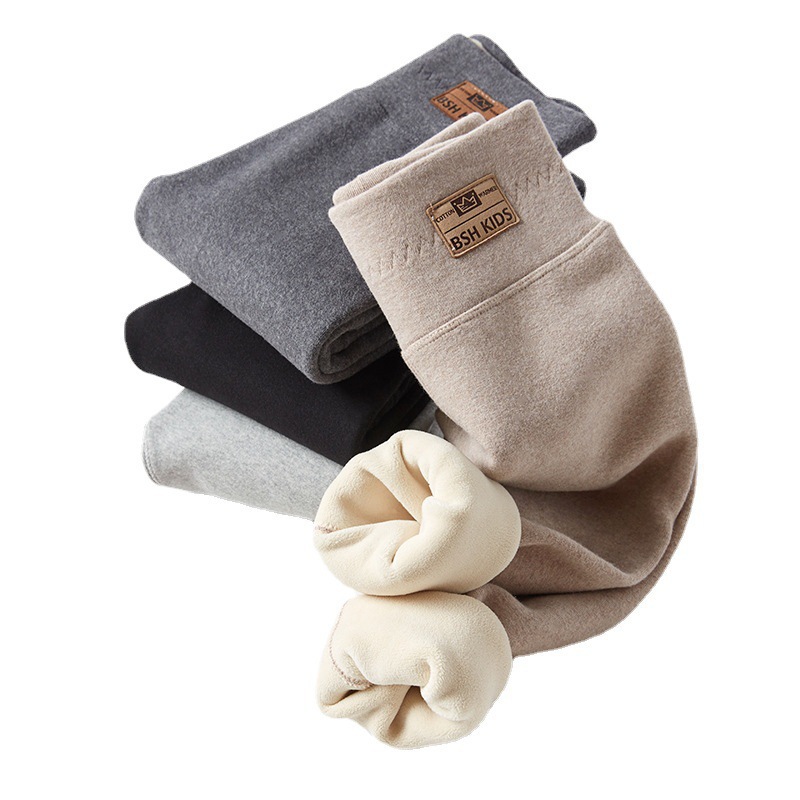 Warm cotton children's winter leggings