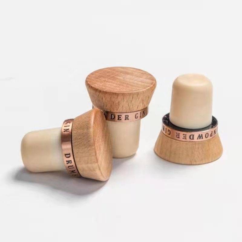 白酒包装榉木盖高分子瓶塞酒瓶塞供应白酒香薰瓶塞