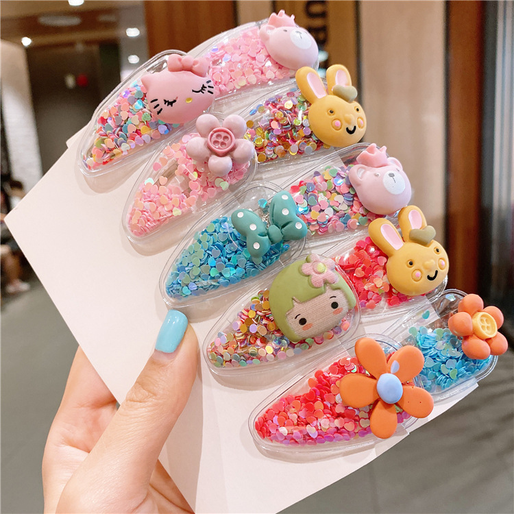 150g Weight Hair Accessories Classification Cartoon 5-Piece Set, Cartoon 10 PCs Set, Cartoon 20-Piece Set Quantity Business Occasion Flower Pattern Kid'S Gender Cartoon Style Style Children's Fruit Hairpin Cute Girl Small Daisy Headdress 6