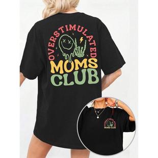 �羳�W�aŮ�b����T��Women's Overstimulated Moms Club Round Ne
