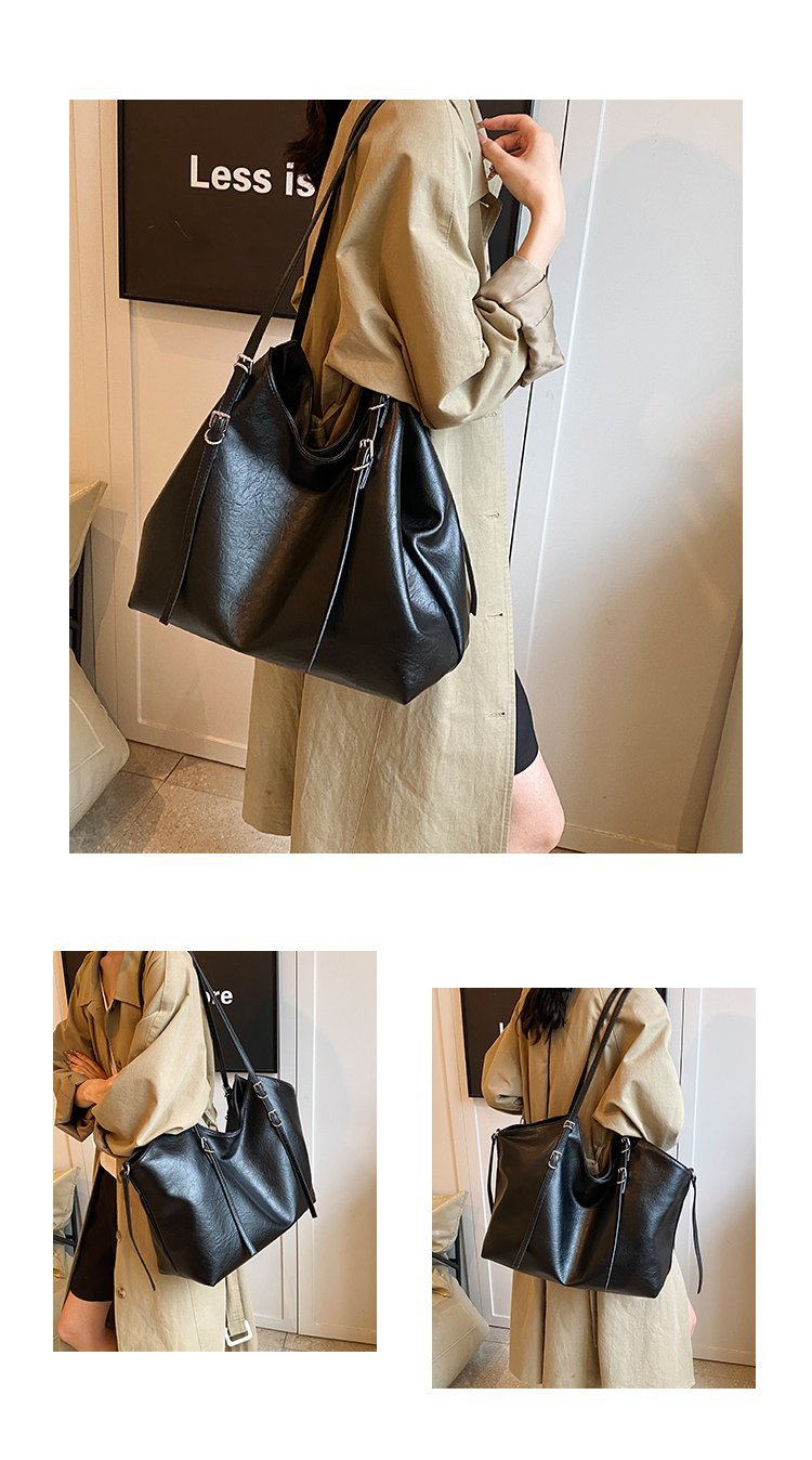 Fashionable Large Capacity Single Shoulder Crossbody Tote Bag_voghion.com