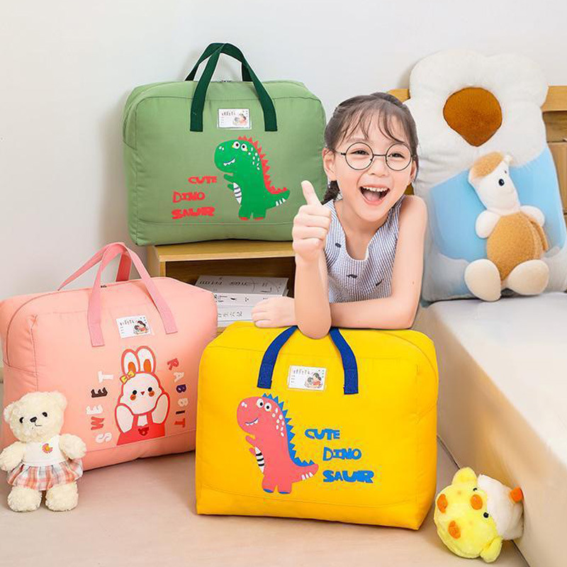 Kindergarten bedding storage bag cartoon Oxford cloth children's quilt bag wholesale kindergarten quilt storage bag