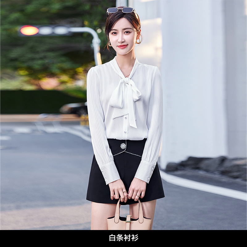 White striped shirt KY6223