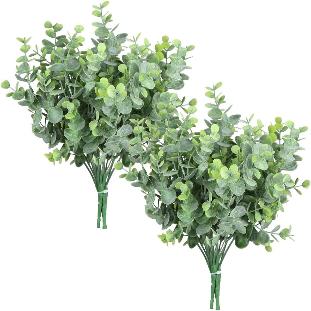 人造喷雾桉树叶人造绿叶尤加利桉树枝植物家居装饰仿真7叉绿植叶
