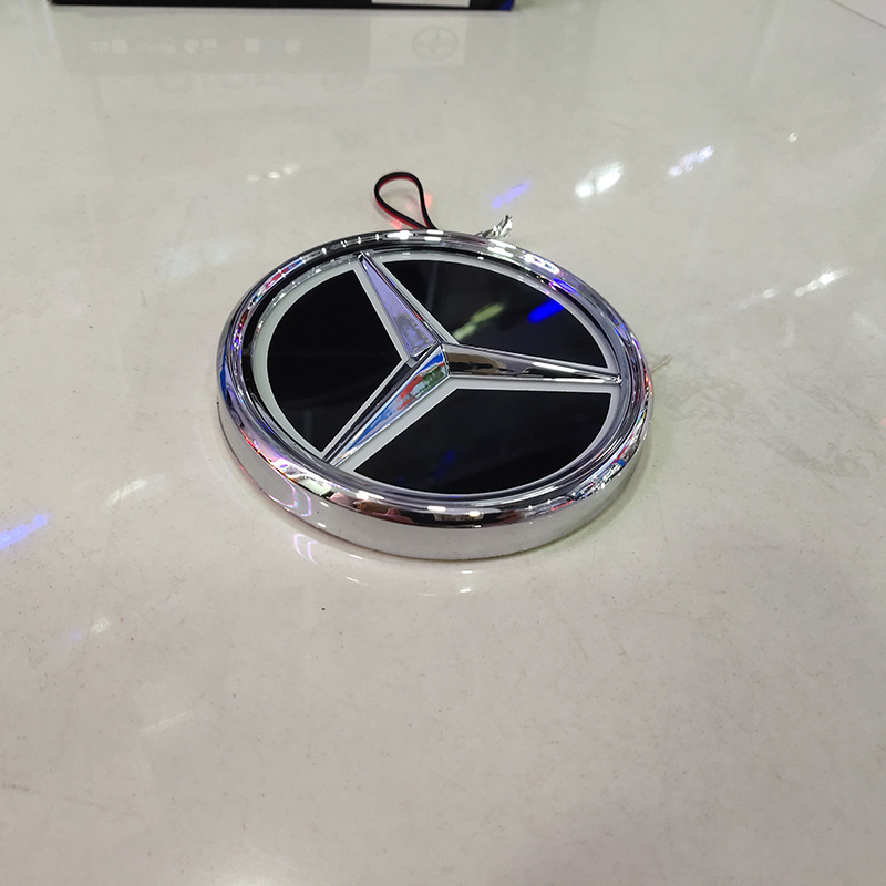 Luz de logotipo del coche 5d adecuada para Mercedes-Benz logotipo luminoso Mercedes-Benz luz trasera LED luz fría luz luminosa del logotipo del coche
