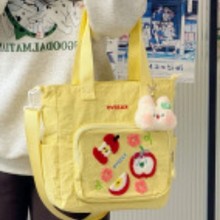 可爱卡通水果小清新补课袋森系ins风可爱少女斜挎包轻便通勤手提