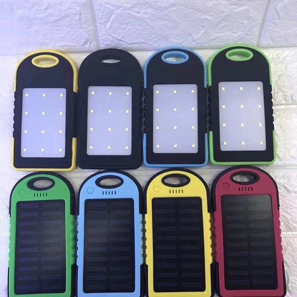 Ultra thin handheld travel power supply solar-powered for camping