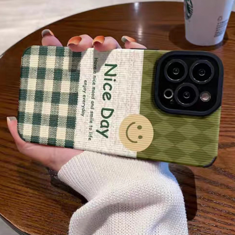 Suitable Samsung A20 phone niche high-end toothpick pattern A53 A32 cute protective case for women_voghion.com
