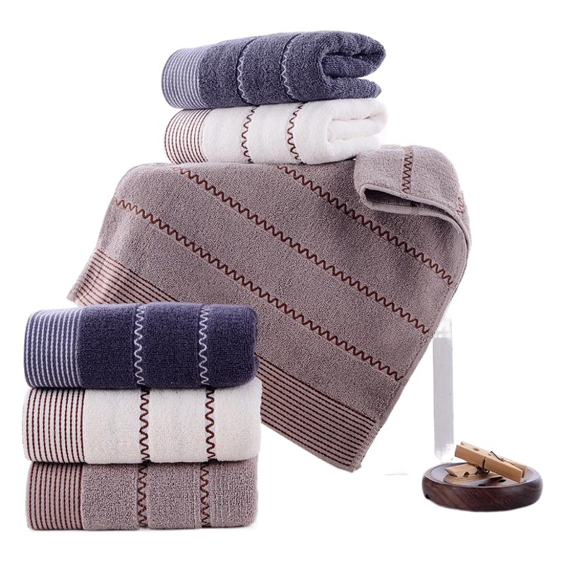 Pure cotton towel manufacturers adult face washing household thickened daily necessities water pattern pure cotton 32-strand towel wholesale logo