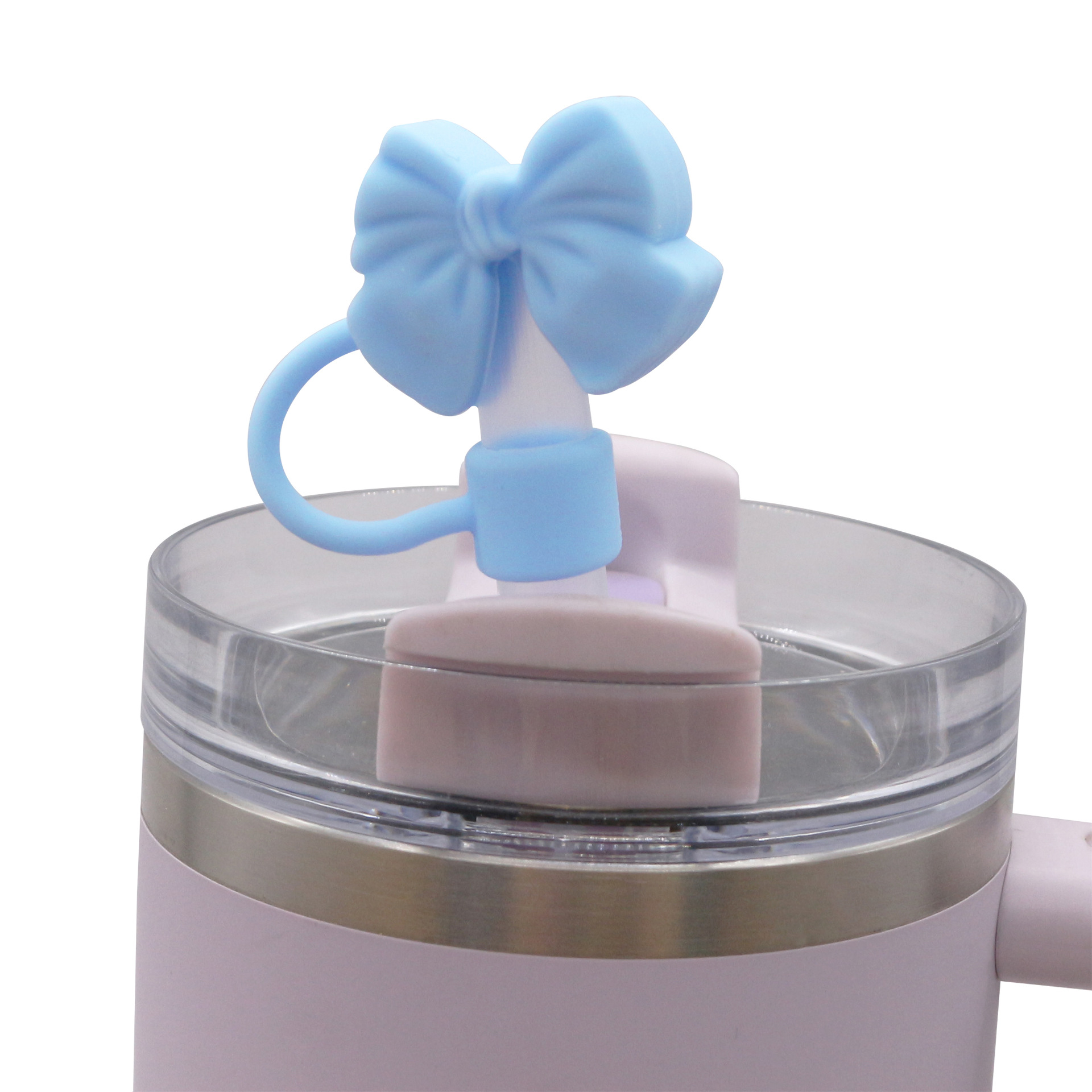 Fabricante de 10mm pequeño arco tapón de paja Stanley silicona tapón de paja Stanley cubierta de polvo al por mayor