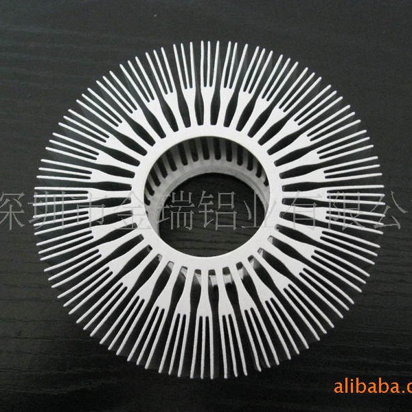 高密齿太阳花铝合金散热器散热片--可用于LED灯，电子照明等领域
