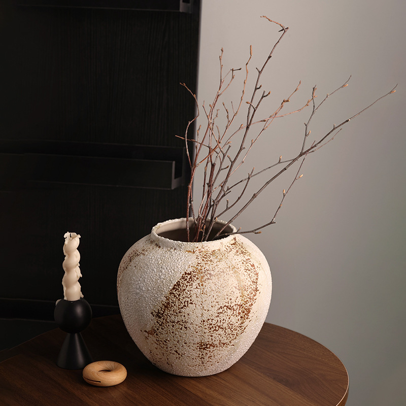 Jingdezhen vasos de cerámica retro nueva cerámica china estilo tranquilo estilo de alto nivel flor floral decoración de la sala de estar