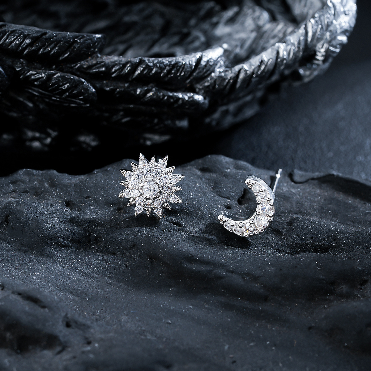 Men's Titanium Stud And Small Hoop Earrings Hypoallergenic Set_voghion.com