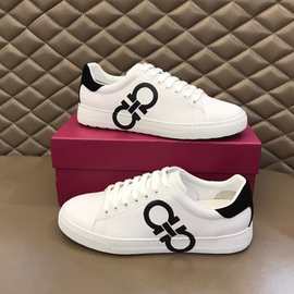 外贸欧洲站男鞋2025年新款休闲鞋低帮男士皮鞋板鞋奢品印花小白鞋