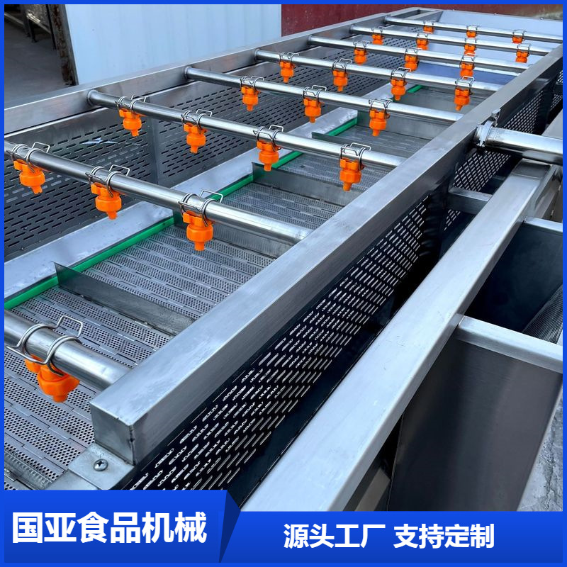 蔬菜气泡清洗机 大姜喷淋式清洗设备 果蔬食堂洗菜机设备
