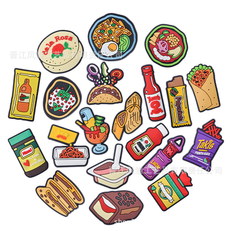 Cross-Border Food-Themed Shoe Charms, Chocolate Drink Shoe Accessories, High-End Pvc Soft Rubber Detachable DIY Accessories Cross-Border Food-Themed Shoe Charms, Chocolate Drink Shoe Accessories, High-End Pvc Soft Rubber Detachable DIY Accessories