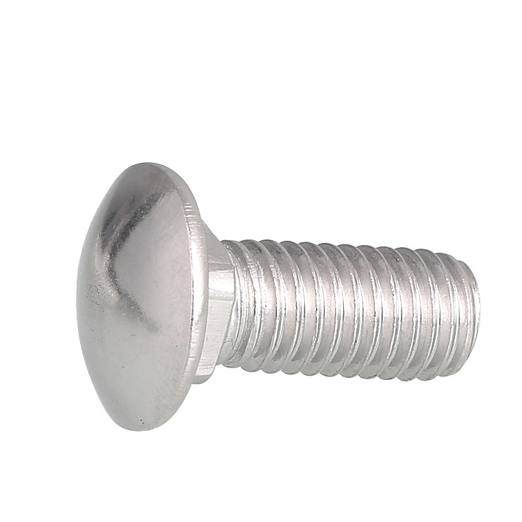 Small head [m4m5m6m8m10] 304 stainless steel carriage bolt half-round head square neck machine screw square bolt