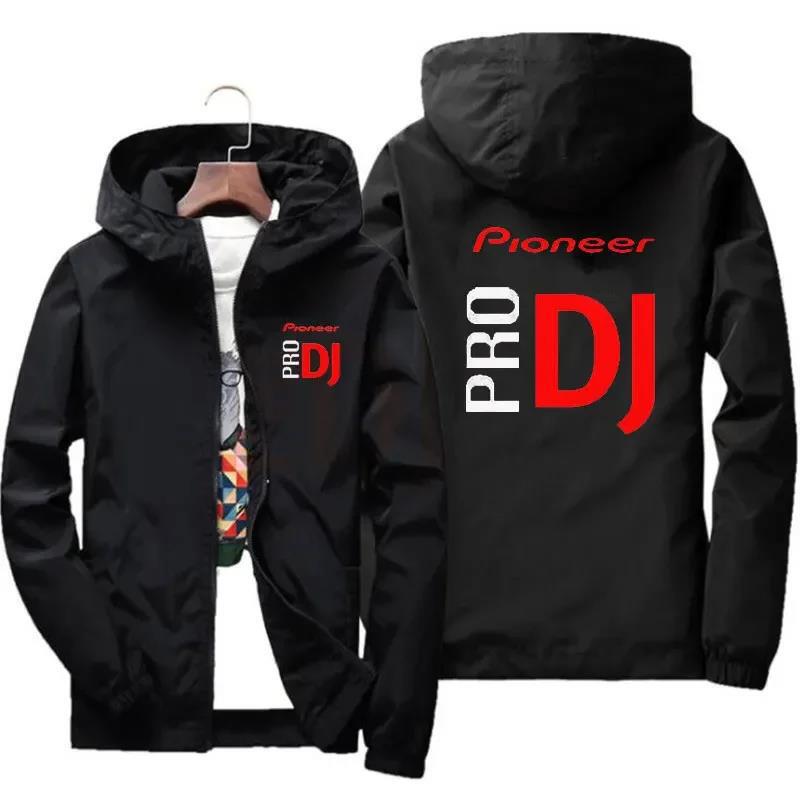 2025 New Men's Casual Hooded Bomber Jacket Spring and Autumn Pioneer Dj Hip-Hop Large Size Windbreaker Jacket