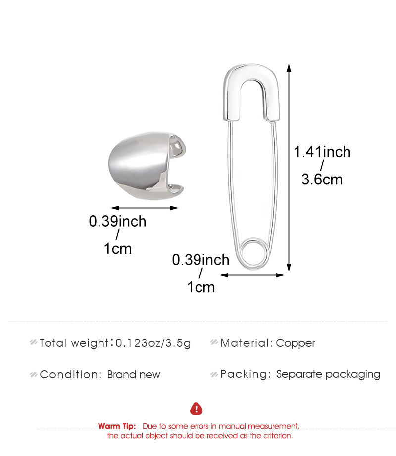 9g Weight 304 Stainless Steel Ear Needle Material Ear Studs Classification 1 Set Quantity Daily, Party Occasion Copper Material Geometric Pattern All Seasons Season Unisex Gender Casual, Modern Style Style 1 Set Casual Modern Style Geometric Copper Ear Studs 3