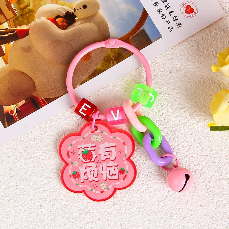 Brand creative acrylic protective amulet, keychain, transparent pendant, bag decoration, decorations