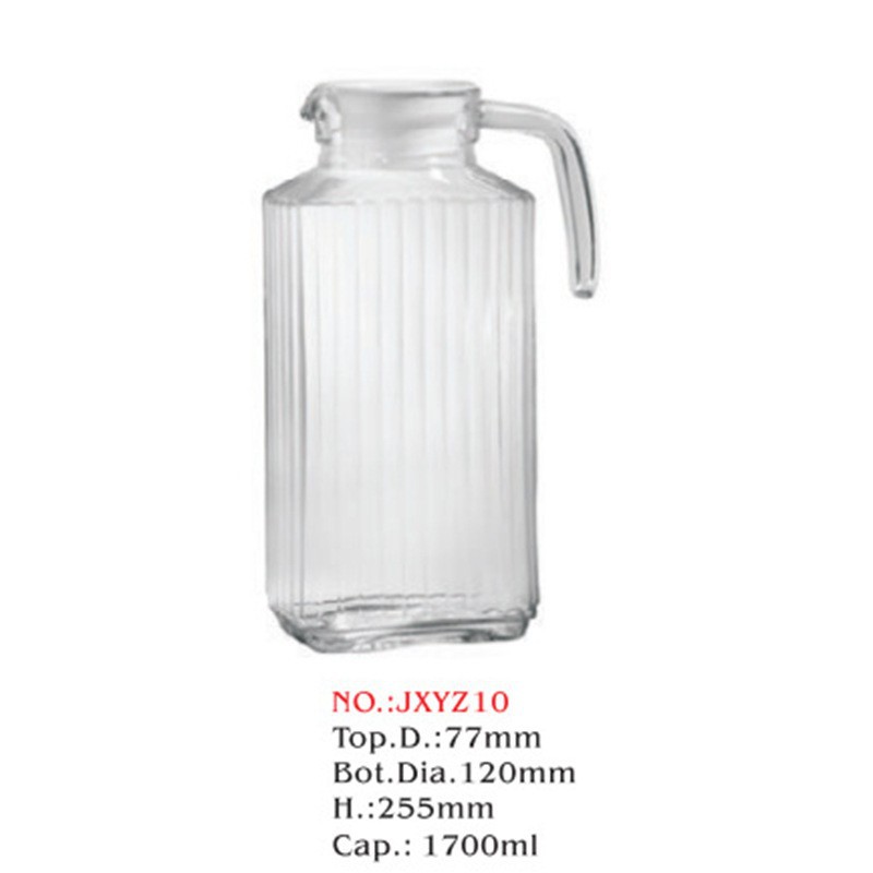Pot de boca de pato burbujeante fría barra de cerveza de vidrio transparente frutas de té contenedor de cerveza fría agua fría comercial gran olla de cerveza