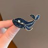 Factory direct selling niche alloy animal brooches European and American hot -selling simplicity bee butterfly diamond painting oil jewelry women