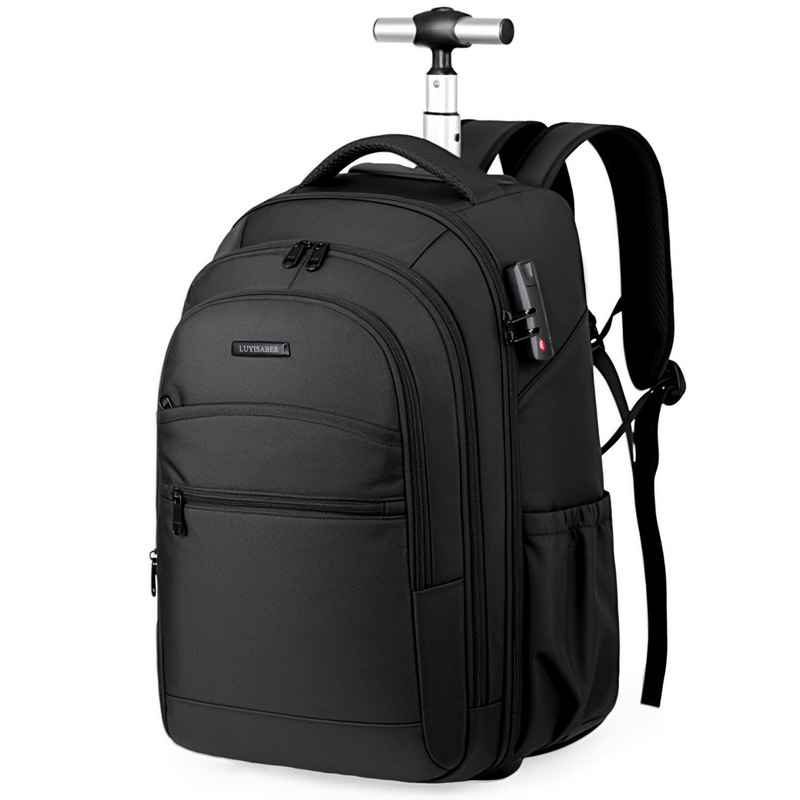 Trolley Bag Factory Large-Capacity Laptop Bag with Password Lock Business Backpack for Men and Women Commuting Short-Distance Travel