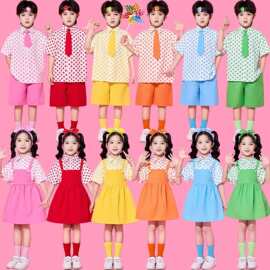 六一儿童演出服表演服装小学生啦啦队幼儿园运动会合唱班服舞蹈服