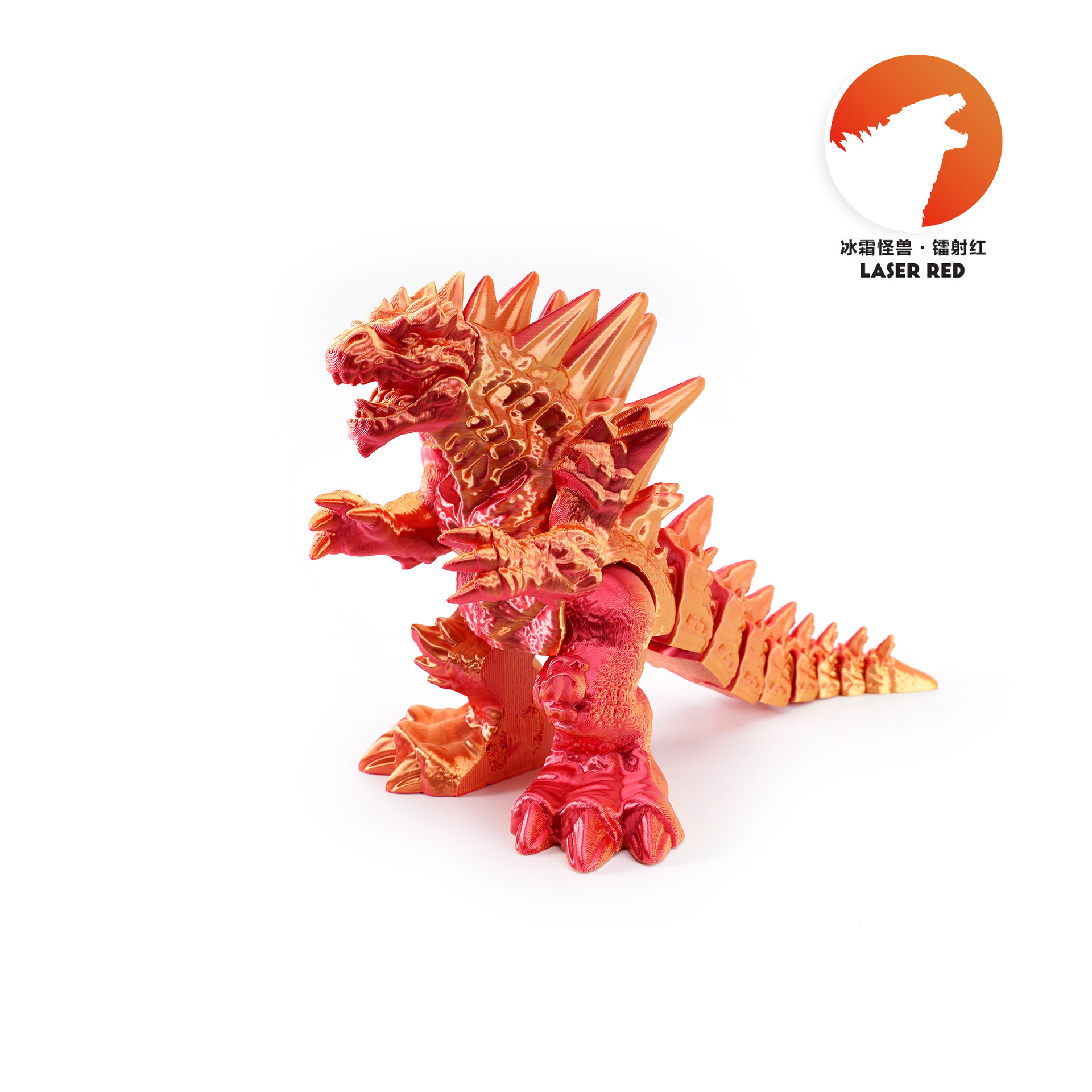 Impresión 3D nuevo estilo transfronterizo Frost Godzilla decoración de escritorio mano regalos para niños juguetes de impresión 3d