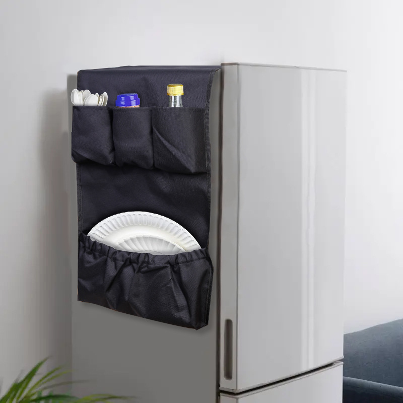 Suministros domésticos transfronterizos bolsa de almacenamiento de cocina bolsa colgante de tela de gran capacidad de almacenamiento multifuncional bolsa colgante de refrigerador bolsa de organización