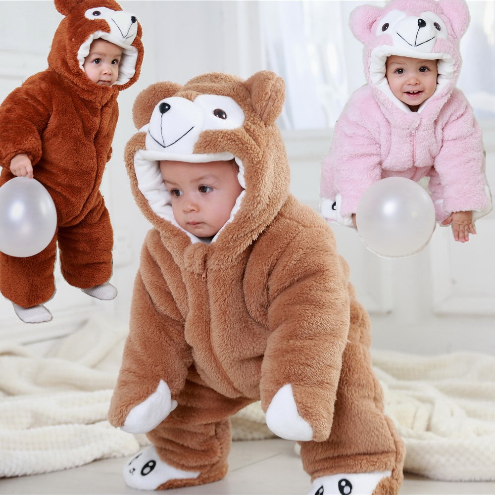 婴儿连体衣冬季抱外出套装连体衣网红秋冬装新生01男女宝宝棉衣服|ms