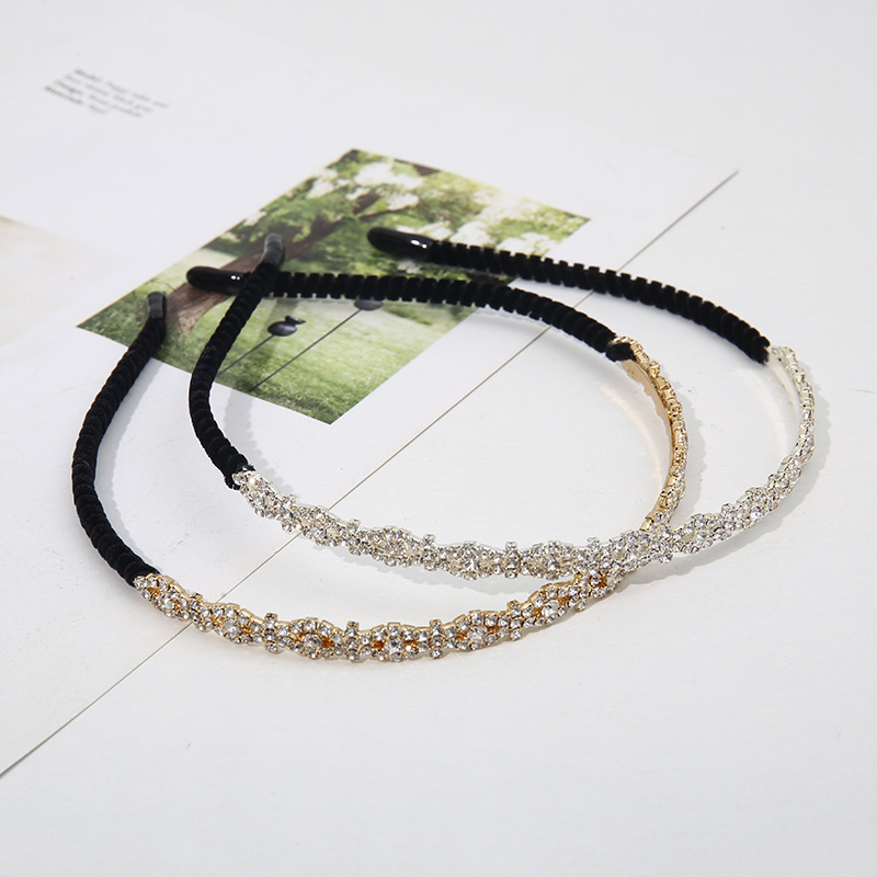 Nueva moda de moda boutique coreana para mujer diamante de agua artesanía boutique hecha a mano hermosa banda de cabello