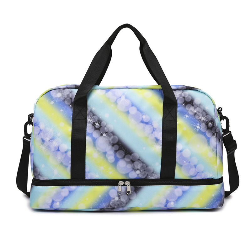 2024 nuevo estilo de moda bolsa de viaje de separación seca y húmeda de gran capacidad bolsa de fitness de almacenamiento de expansión bolsa de yoga deportiva