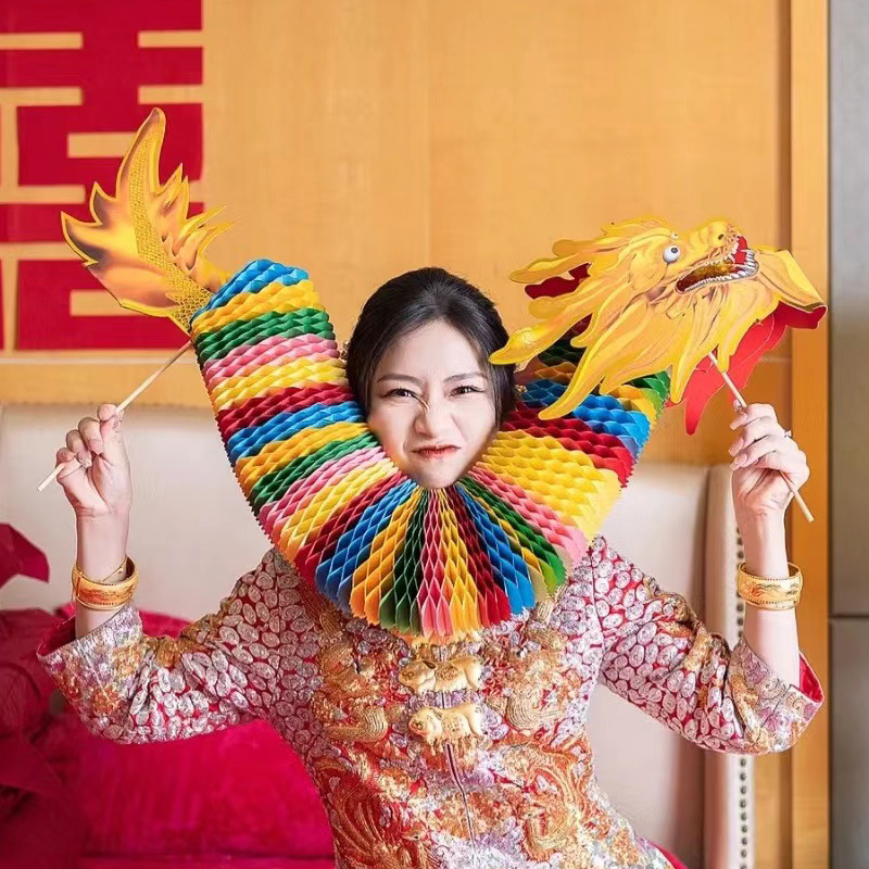 폭발 더블 컬러 드래곤 (길이 1.5 m)