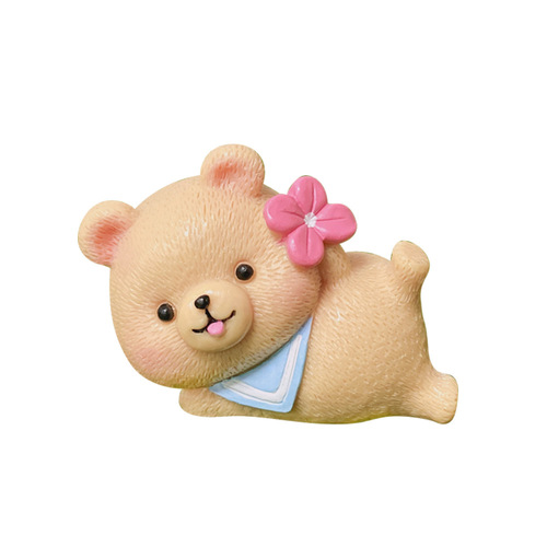 Creative Bear Cake Baking Decoration Car Furnishings Micro Landscape Decoration Resin Crafts