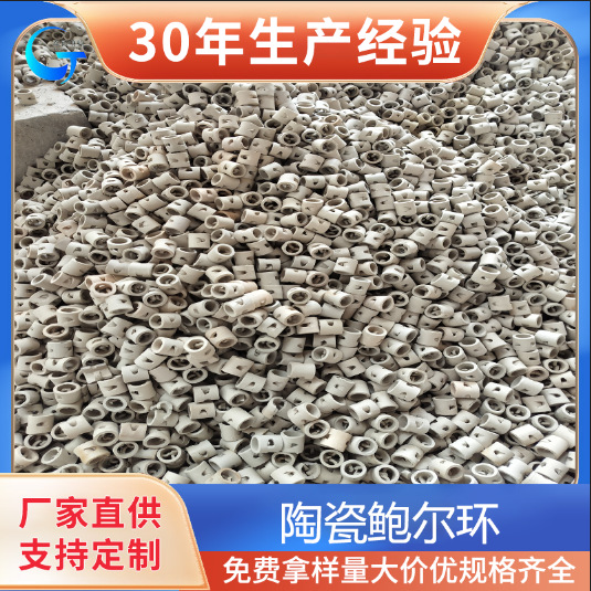 车田供应免费寄样陶瓷散堆填料鲍尔环